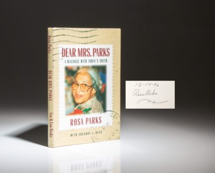 Signed first edition of Dear Mrs. Parks: A Dialogue with Today's Youth by Rosa Parks and Gregory J. Reed.
