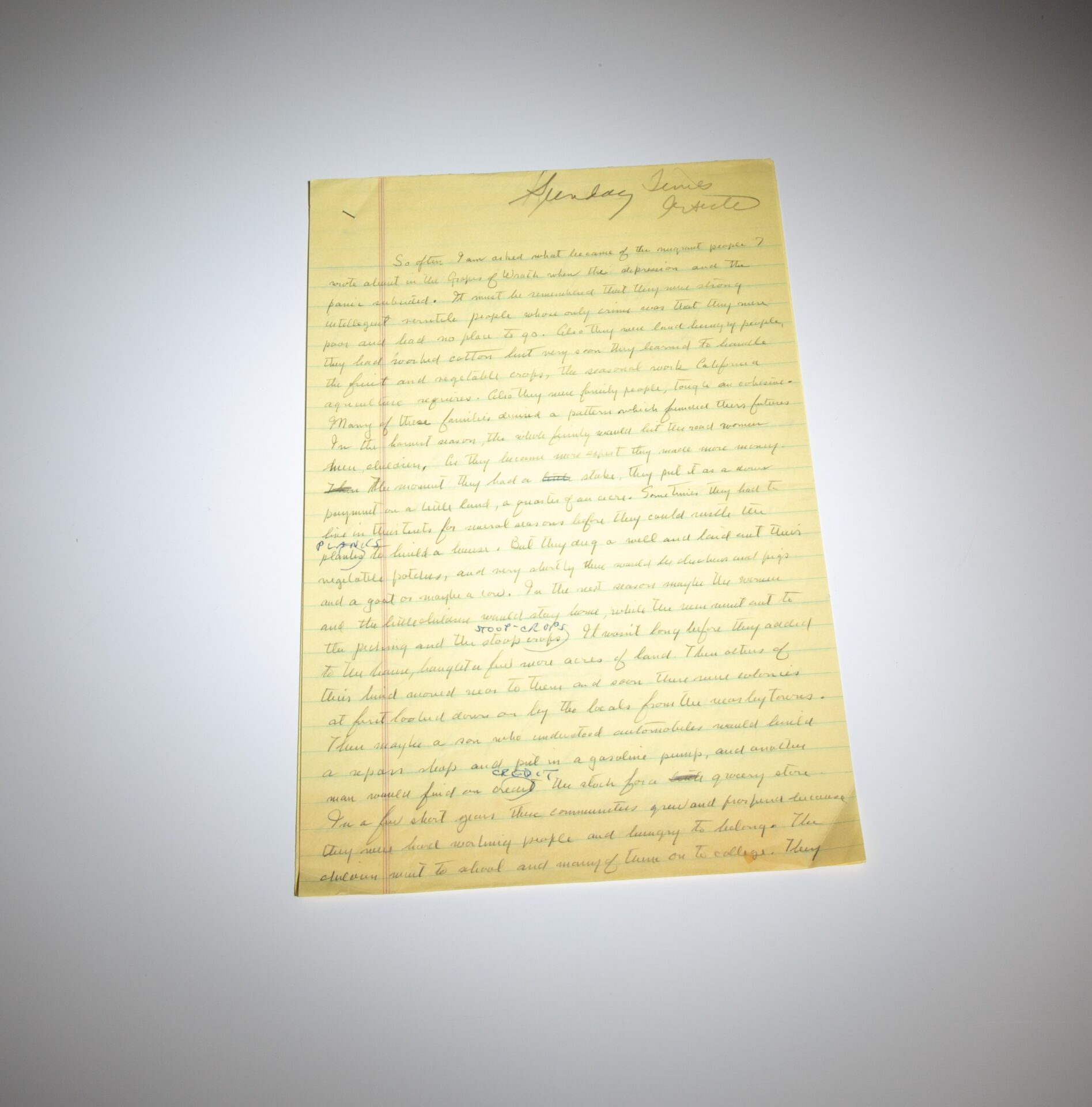 Sunday Times Article on California Migrants - Image 4