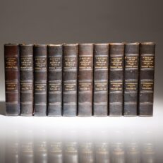 The limited Documentary Edition of A History of the American People by Woodrow Wilson, one of 400 copies signed by the president.