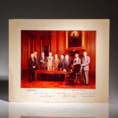 The Informal 1982 United States Supreme Court Group Photograph, signed by all nine justices.