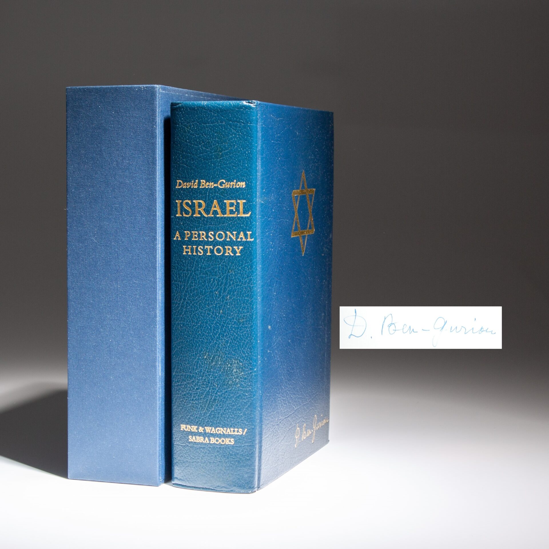 Signed limited edition of Israel: A Personal History by David Ben-Gurion.