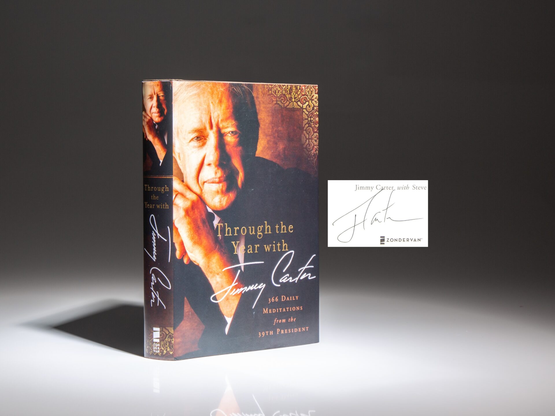 The first edition, first printing of Through The Year with Jimmy Carter, signed by President Jimmy Carter.