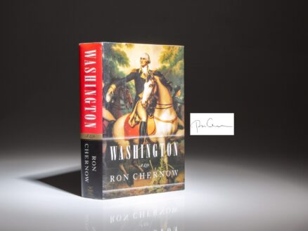 First edition, first printing of Washington: A Life, signed by Ron Chernow.