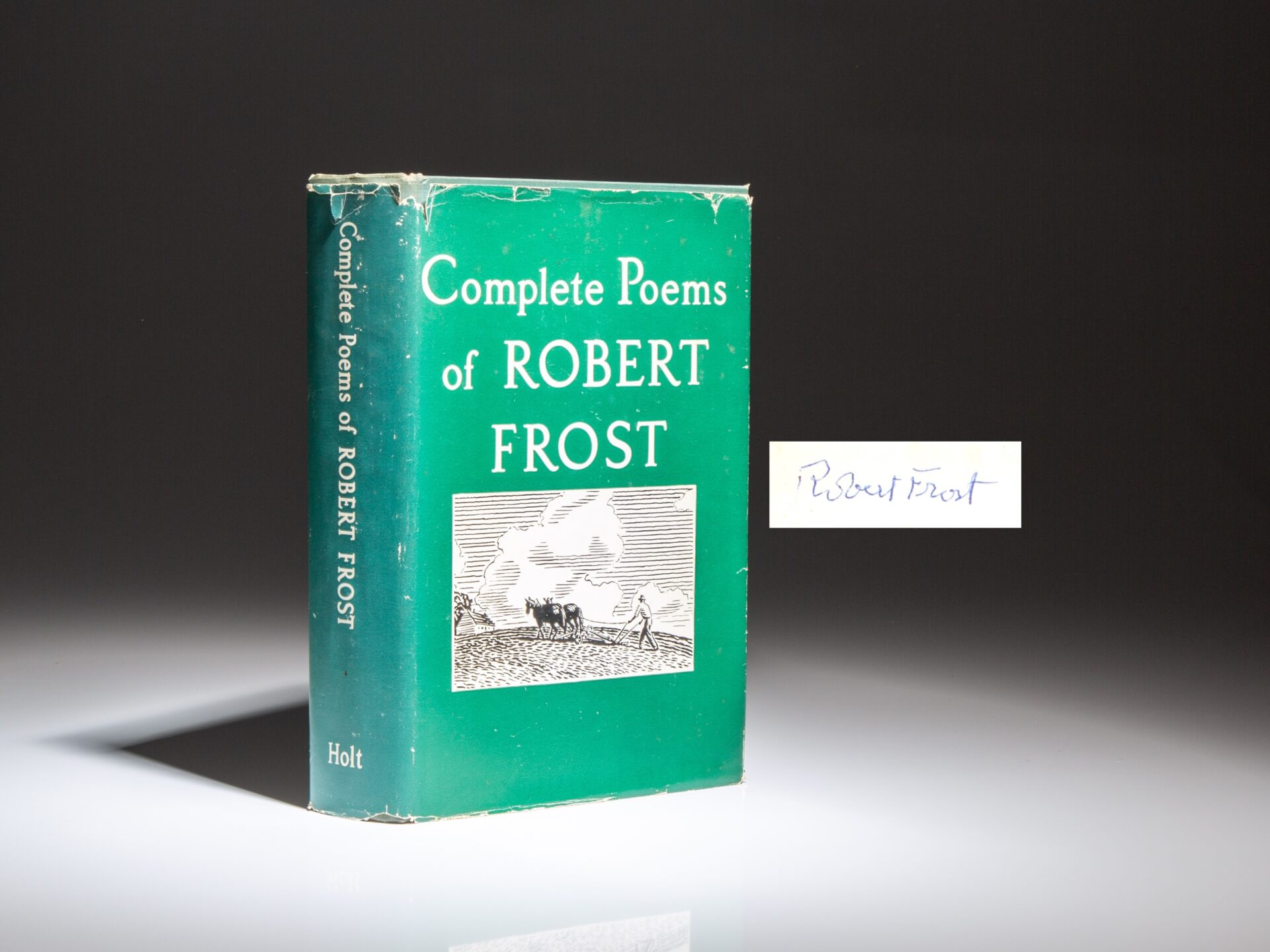The Complete Poems of Robert Frost 1949, signed by the author at the University of Minnesota in 1961.