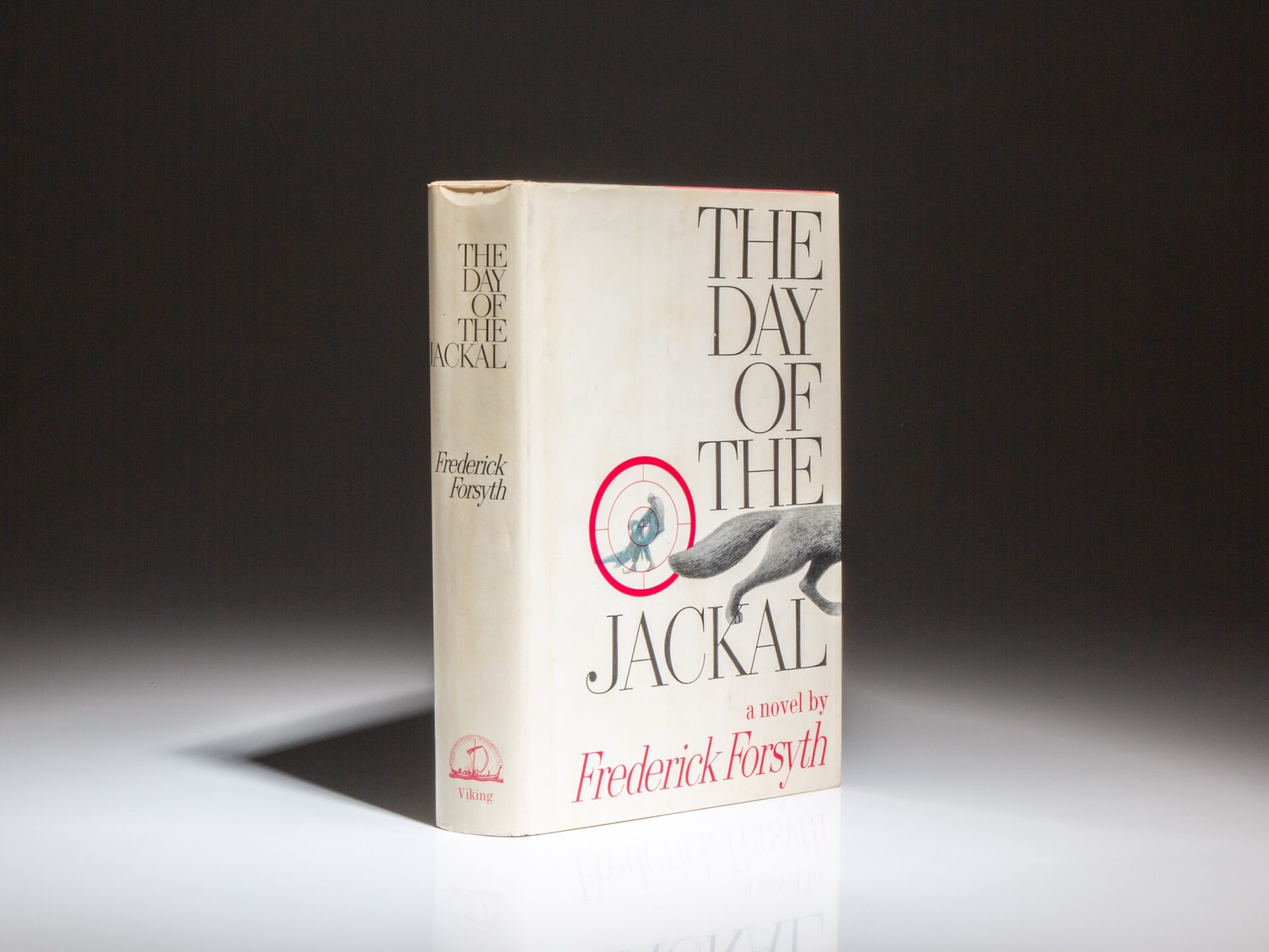The first American edition of The Day of the Jackal by Frederick Forsyth.