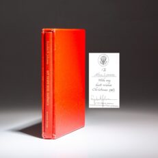 Presentation edition of My Hope For America from President Lyndon B. Johnson, for North Carolina congressman, Alton A. Lennon.