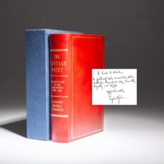 Signed limited edition copy of The Vantage Point by President Lyndon Johnson, inscribed to Chairman of the Joint Chiefs, Earle Wheeler.
