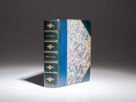 The first edition, fourth printing of Ulysses by James Joyce, published in Paris in 1924.