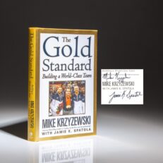 First edition of The Gold Standard: Building a World-Class Team, signed by Duke basketball coach Mike Krzyzewski.
