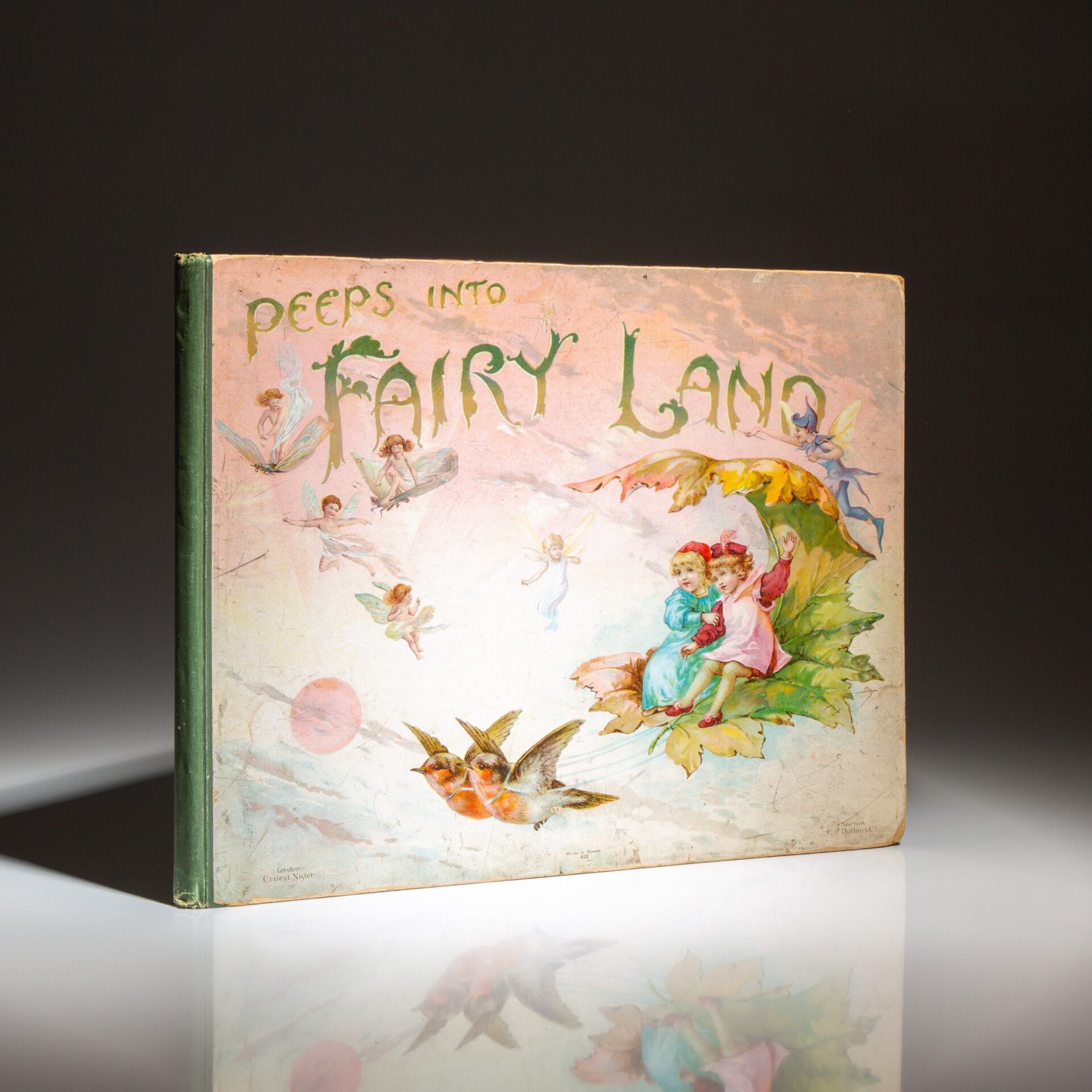 The first edition of Peeps into Fairyland: A Panorama Picture Book of Fairy Stories, with an introduction by Frederick Weatherly.