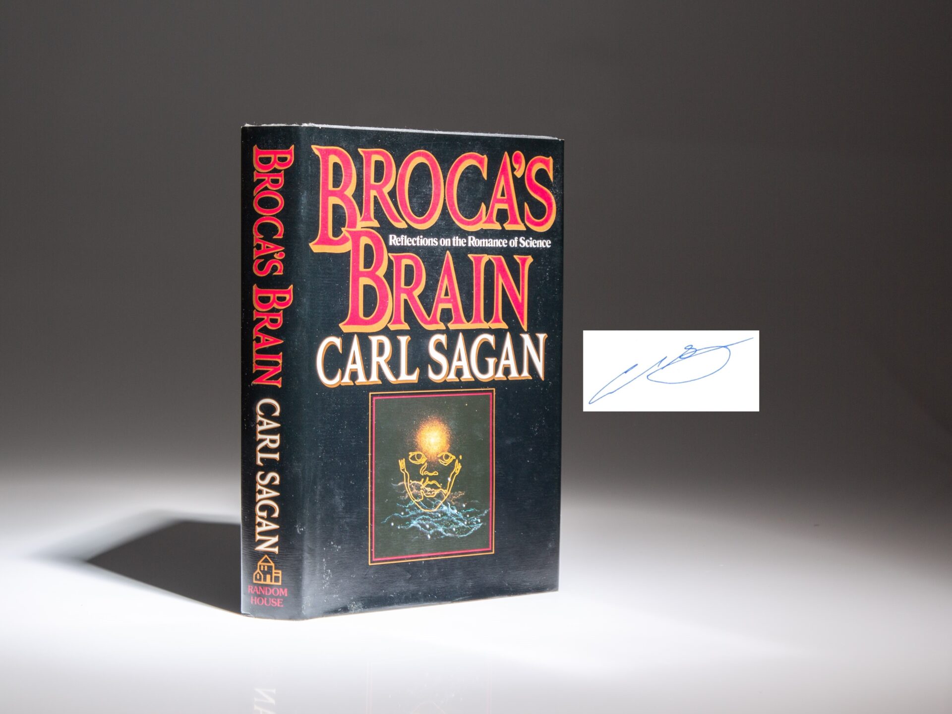 First edition of Broca's Brain, signed by astronomer Carl Sagan.