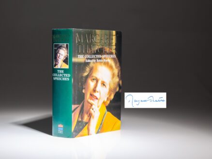 The first impression of The Collected Speeches of Margaret Thatcher, signed twice by the former Prime Minister.
