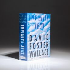The first edition of Infinite Jest by David Foster Wallace, in the publisher's first state dust jacket.