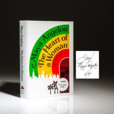 The Heart of a Woman by Maya Angelou, signed by the author.