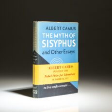 First American edition of The Myth of Sisyphus and Other Essays by Albert Camus, as translated to English by Justin O'Brien.