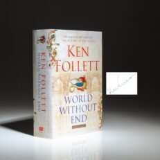 Signed first edition of World Without End by Ken Follett.
