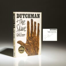Signed first edition of Dutchman and The Slave, two plays by LeRoi Jones.