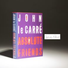 Signed first edition of Absolute Friends by John Le Carre.