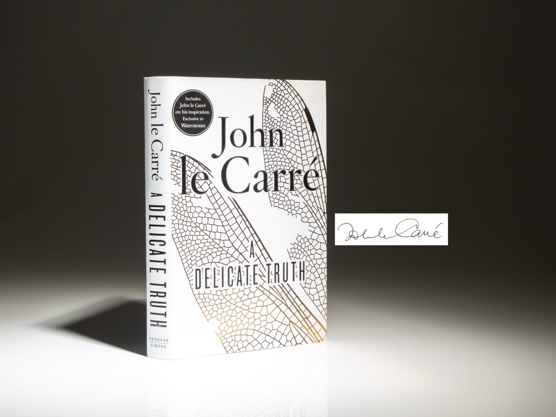 Signed first edition of A Delicate Truth by John Le Carre.