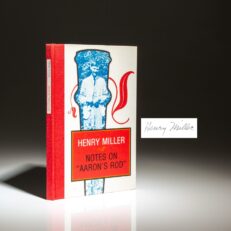 Signed limited edition of Notes on "Aaron's Rod" by Henry Miller.