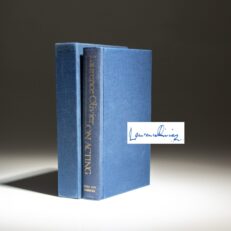 Signed limited edition of On Acting by Laurence Olivier.