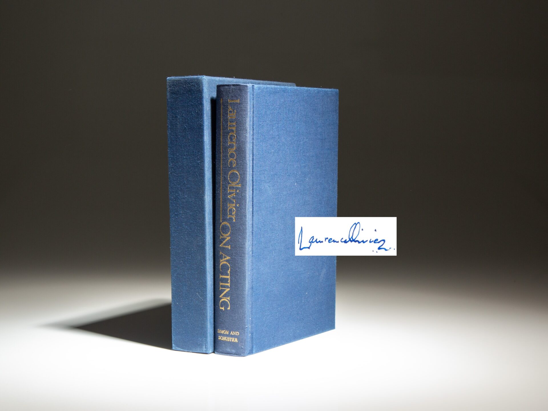 Signed limited edition of On Acting by Laurence Olivier.