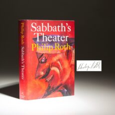 Signed first edition of Sabbath's Theater by Philip Roth.