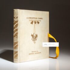 Limited edition of A Christmas Carol by Charles Dickens, signed by the illustrator, Arthur Rackham.