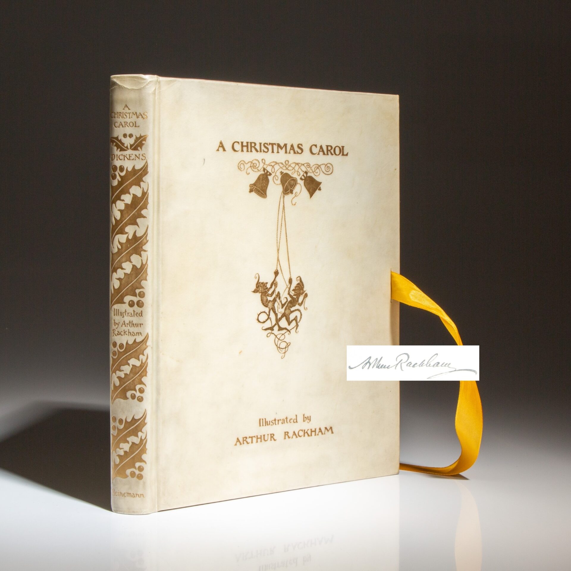 Limited edition of A Christmas Carol by Charles Dickens, signed by the illustrator, Arthur Rackham.
