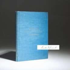 The first edition of Mary Celeste: The Odyssey of an Abandoned Ship by Charles Edey Fay, signed by President Franklin Roosevelt, who encouraged the publication of this book.