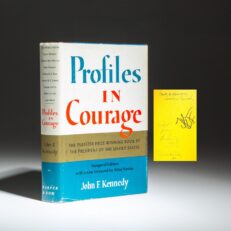 The Inaugural Edition of Profiles in Courage by John F. Kennedy, signed by President Kennedy and the entire First Family.