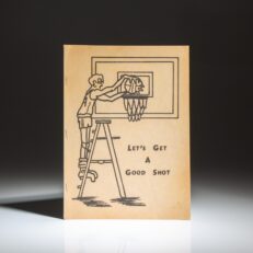 First edition of Let's Get a Good Shot, Bob Knight's second book on basketball fundamentals, published in 1969.