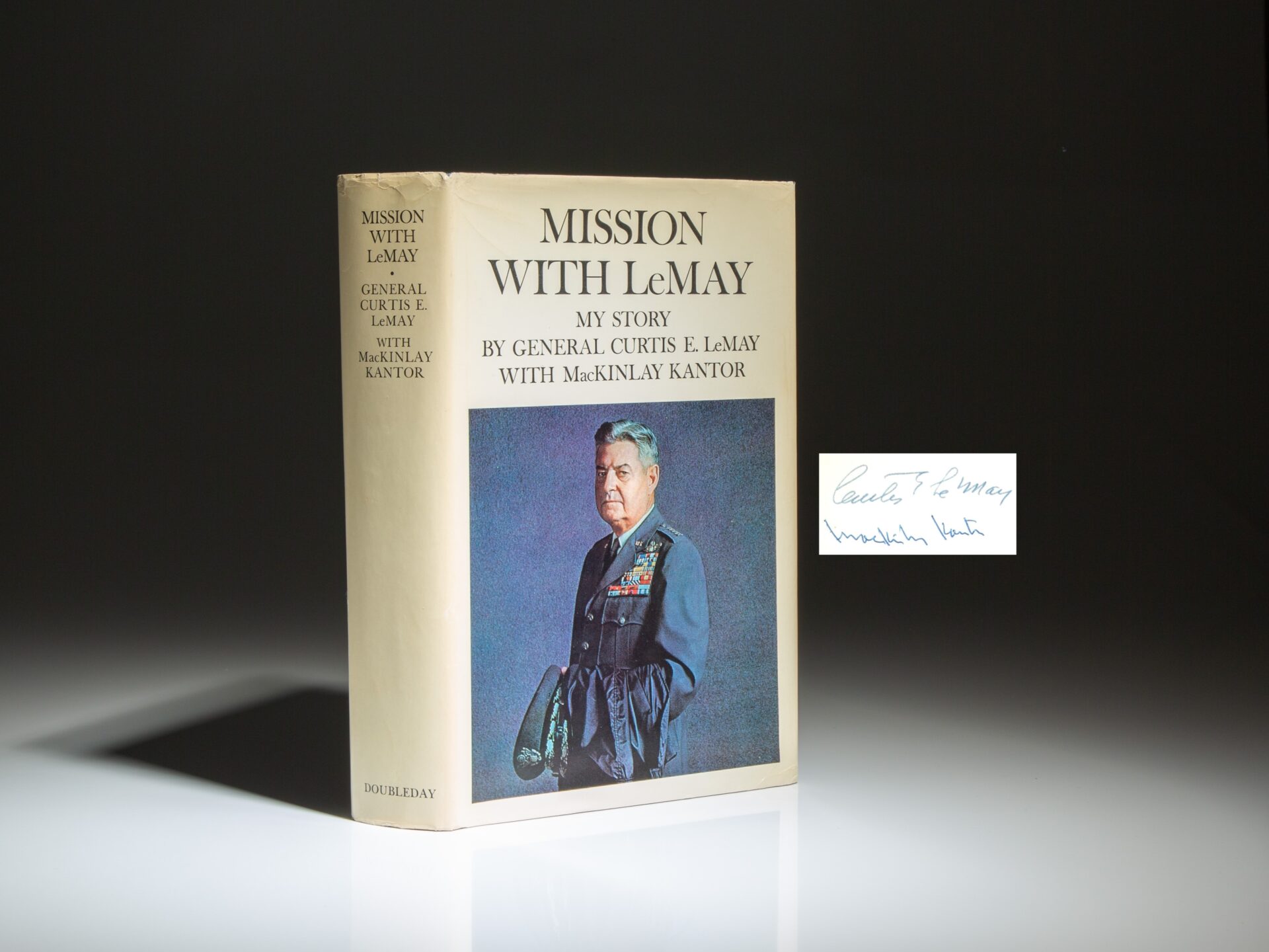 First edition of Mission with LeMay, signed by General Curtis E. LeMay and co-author, MacKinlay Kantor.