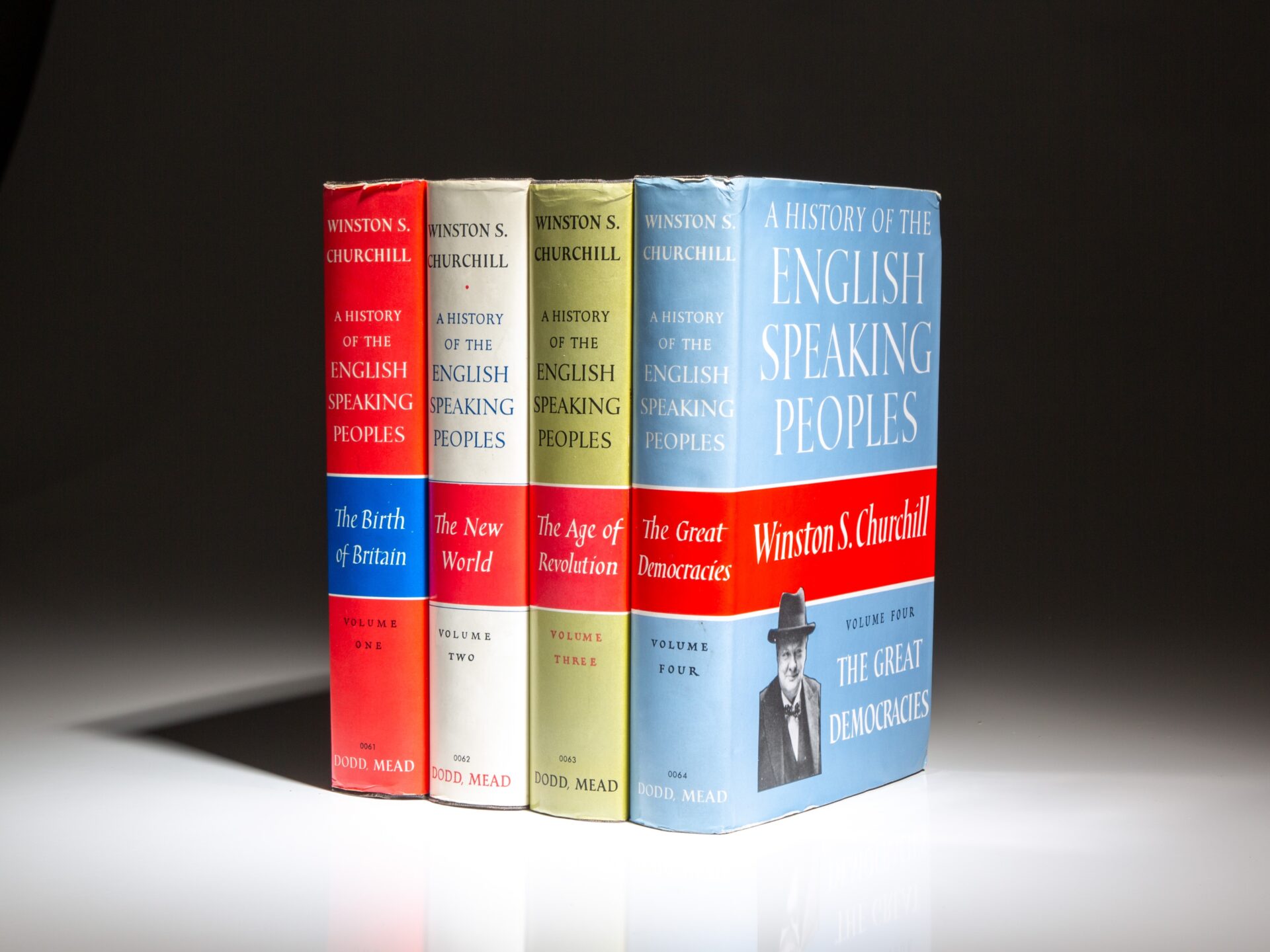 The Book of the Month Club edition of A History of the English-Speaking Peoples by Winston S. Churchill.