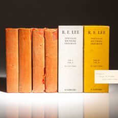 First edition of R.E. Lee: A Biography, inscribed by the Pulitzer Prize-winning author, Douglas Southall Freeman.