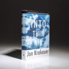 The first edition of Into Thin Air by Jon Krakauer.