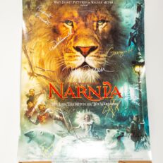 Signed poster of the 2005 film adaptation of The Chronicles of Narnia: The Lion, The Witch, and The Wardrobe, with signatures from twelve principal cast and crew members.