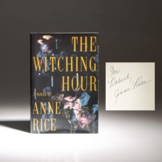 Signed first edition of The Witching Hour by Anne Rice.