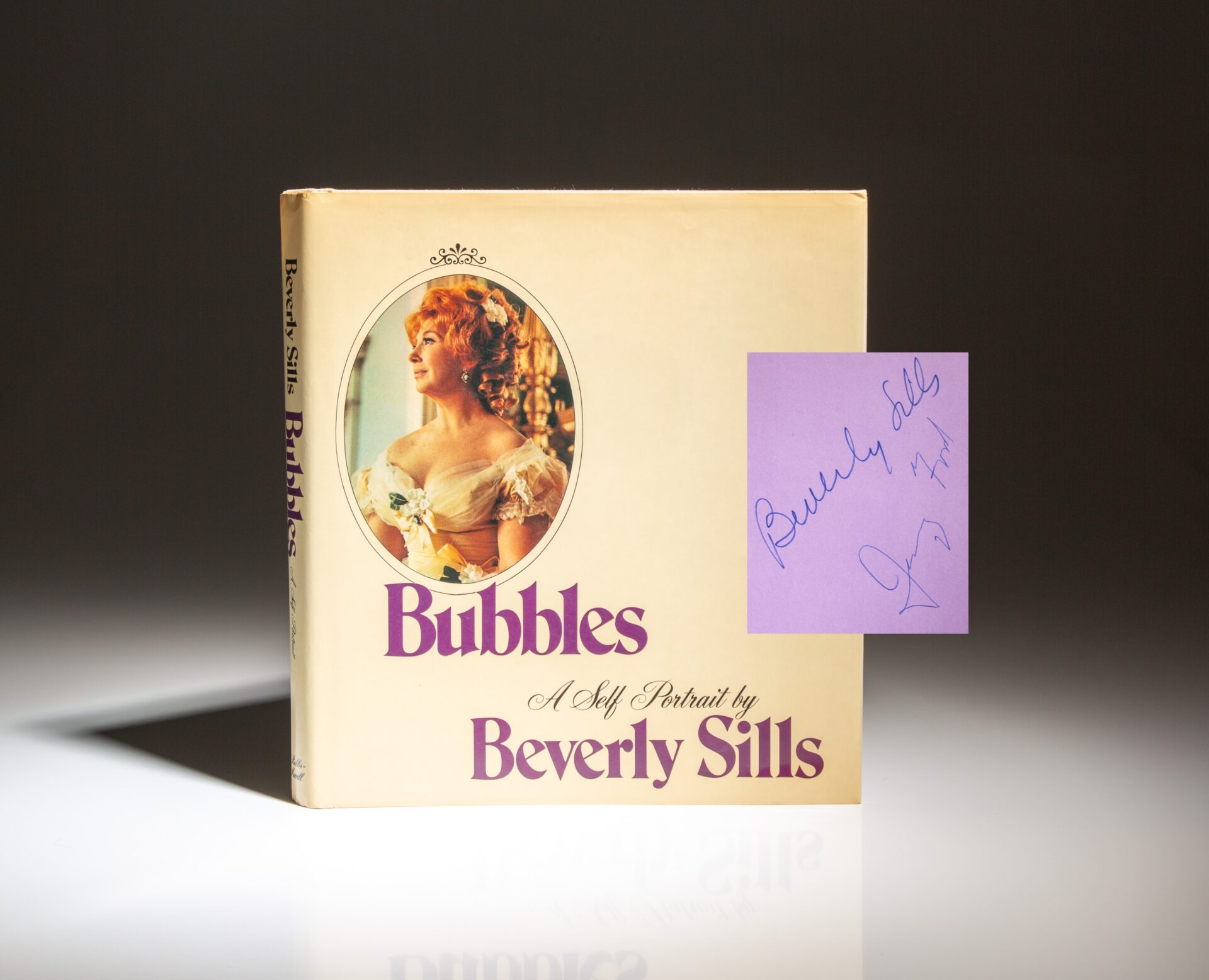 The signed first edition of Bubbles: A Self-Portrait by Beverly Siles, with a signature by President Gerald R. Ford, who humorously botched her introduction at a White House State Dinner.