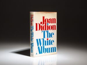 First edition, first printing of The White Album by Joan Didion, in the publisher's first state dust jacket.
