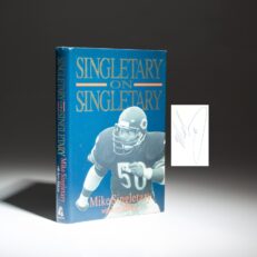 Signed first edition of Singletary on Singletary by Mike Singletary with Jerry Jenkins.
