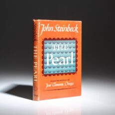 The first edition, first printing of The Pearl by John Steinbeck, in the publisher's first state dust jacket.