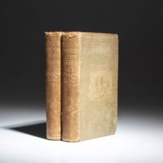 First edition, early issue of Uncle Tom's Cabin by Harriet Beecher Stowe, with "Ninety-Fifth Thousand" on the title page of both volumes.