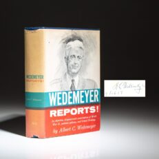 Signed first edition of Wedemeyer Reports! by General Albert C. Wedemeyer.