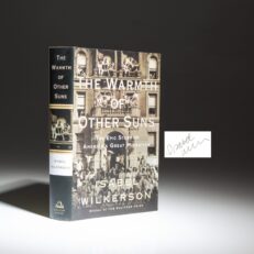 Signed first edition of The Warmth of Other Suns: The Epic Story of America's Great Migration by Isabel Wilkerson.
