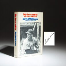 Signed by Ted Williams, an early printing of My Turn at Bat: The Story of My Life by Ted Williams with John Underwood.