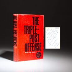 First edition of The Triple-Post Offense, inscribed by Tex Winter, in the publisher's scarce dust jacket.