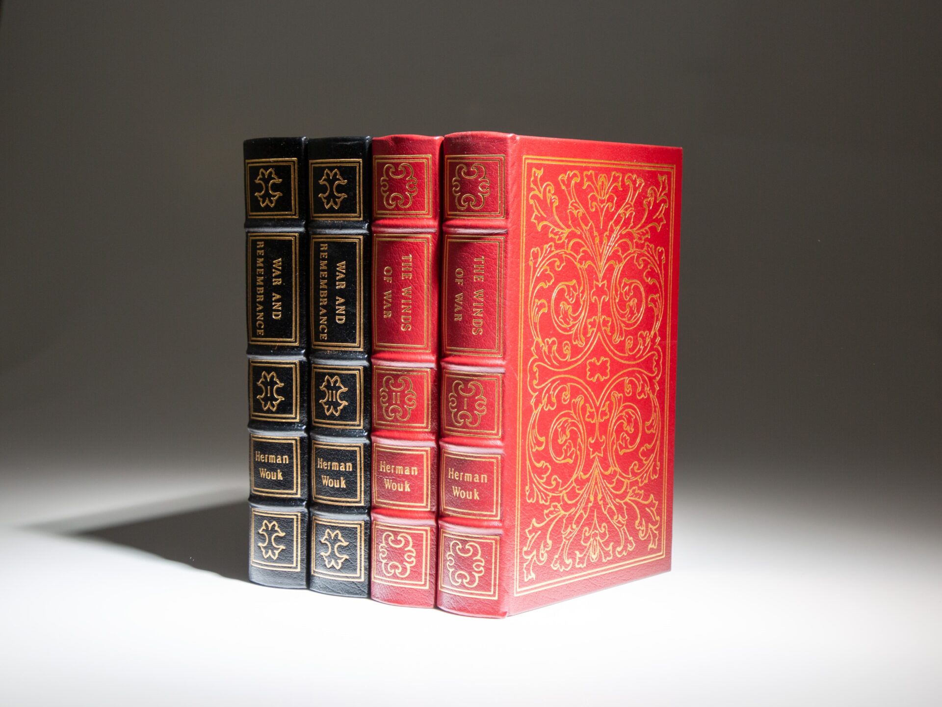 The Collector's Edition of The Winds of War and War and Remembrance by Herman Wouk, from The Easton Press.
