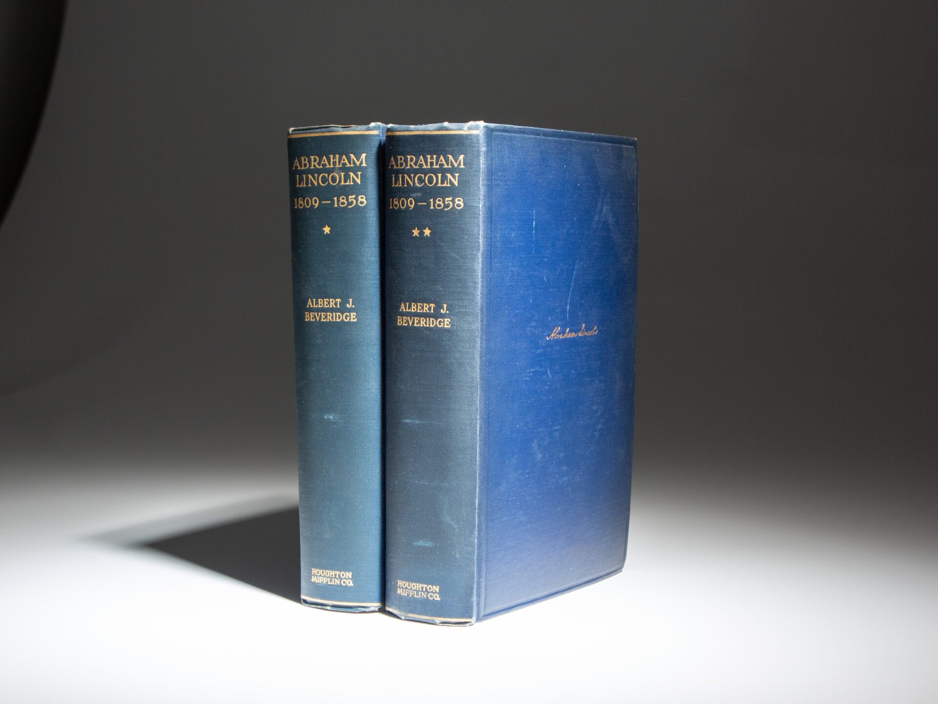 First edition of Abraham Lincoln 1809-1858 by Albert J. Beveridge.