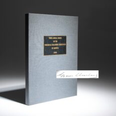 The program for the Third Annual Periodical Publishers' Association meeting on May 4, 1906, in Atlantic City, New Jersey. This program is signed by President Grover Cleveland, Edward Bok, Secretary of the Navy, Paul Morton and other notable participants at the event.